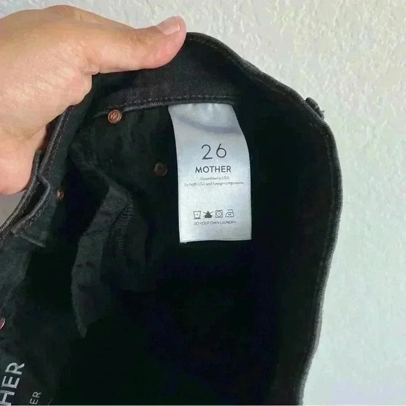 MOTHER Women’s The Looker Crop Devil in The Making Wash Jeans Size 26 - Picture 6 of 9